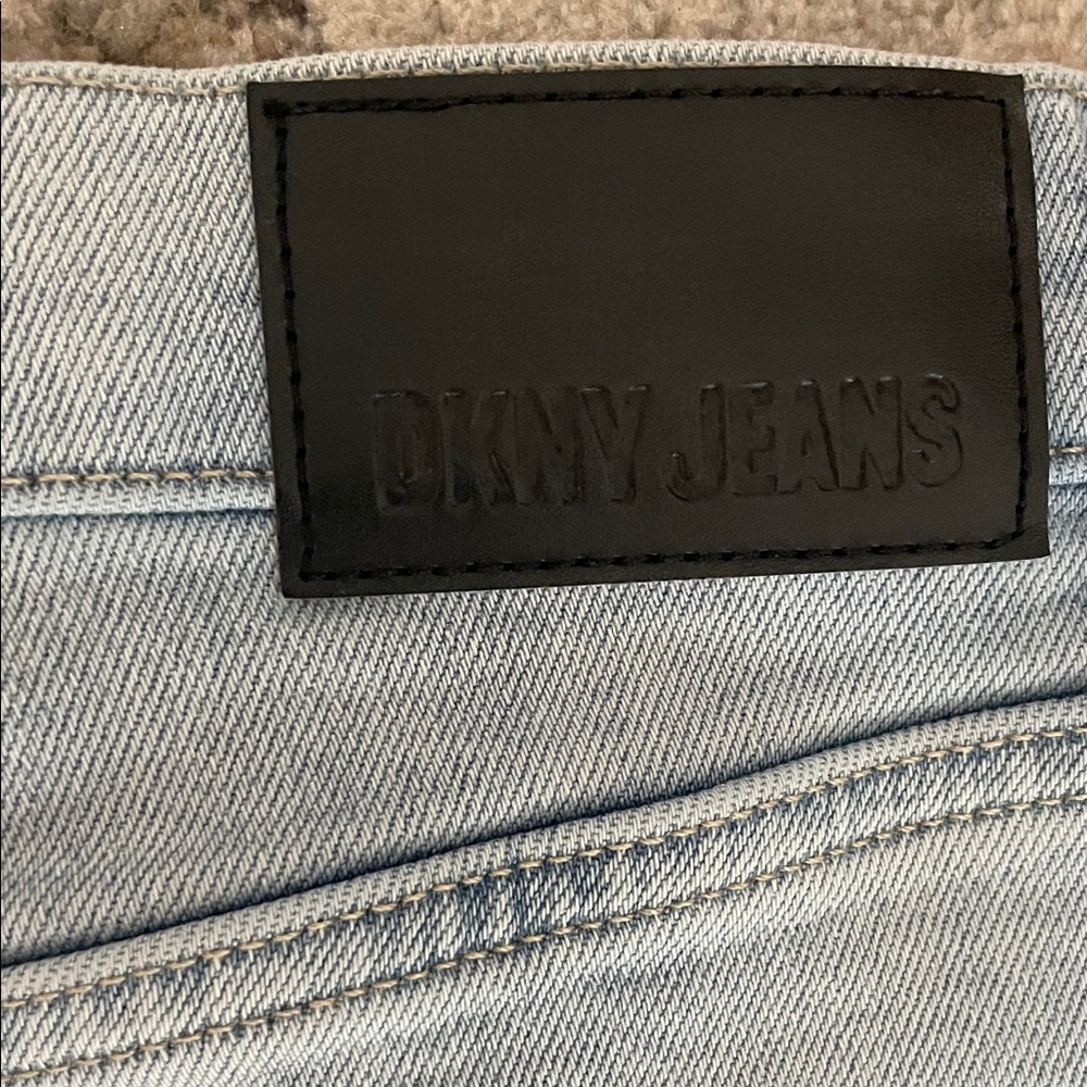 DKNY Denim Maxi Skirt with Front Slit - Picture 3 of 4